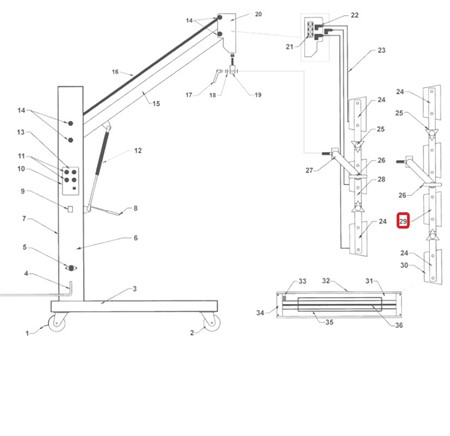 Centre Strap 4 Head